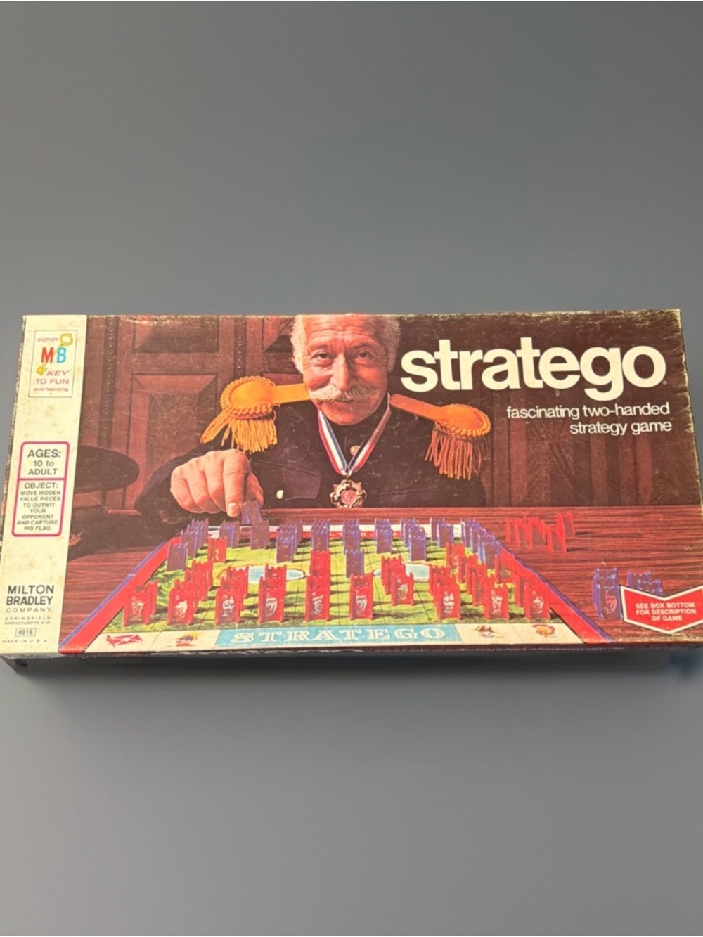 Vintage 1975 “Stratego” Strategy Board Game by Milton Bradley. Complete game set